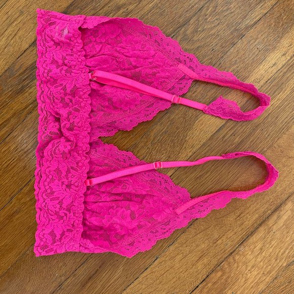 HANKY PANKY Signature Lace Crossover Bralette - Passionate PInk - Picture 6 of 8